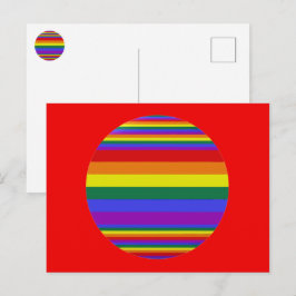 Cartão Postal Cores do Orgulho LGBT