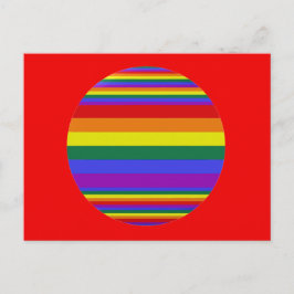 Cartão Postal Cores do Orgulho LGBT