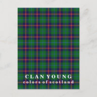 Cores do Scotland Clan Young Tartan