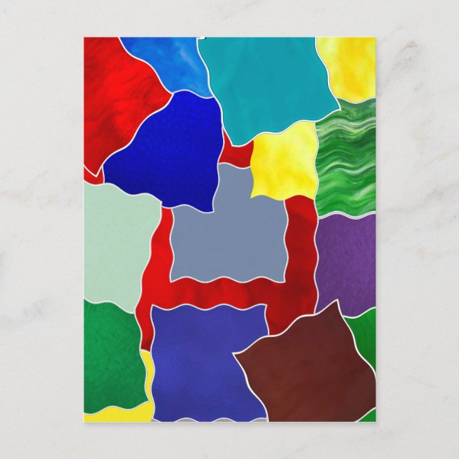 Cartão Postal Cores e amostras (Frente)