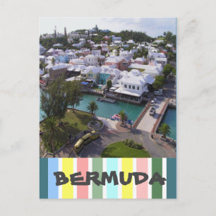 Cartão Postal Cores Tropicais de Bermudas