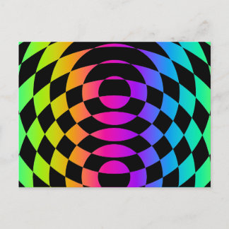 Cartão Postal Corey Tiger 80s Vintage Op Art