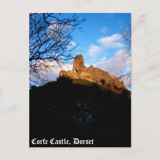 Cartão Postal Corfe Castle (Frente)