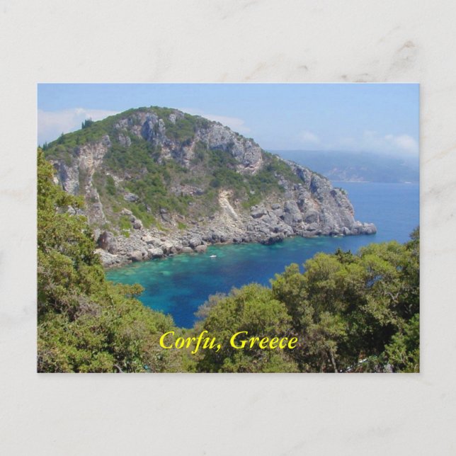 Cartão Postal Corfu, Grécia (Frente)