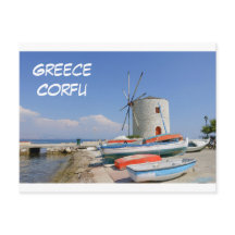Cartão postal Corfu grécia