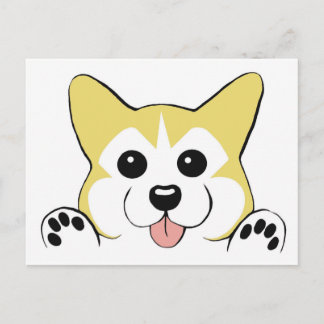 Cartão Postal Corgi