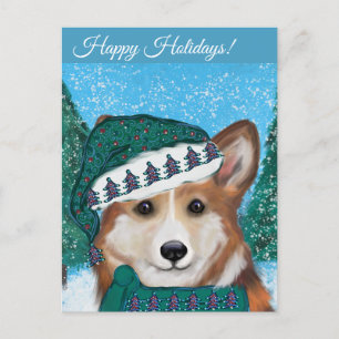 Cartão Postal Corgi