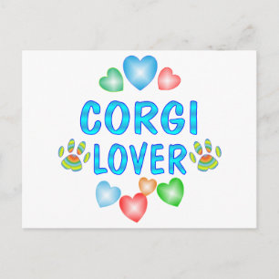 Cartão Postal Corgi Lover
