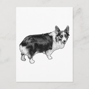 Cartão Postal Corgi Olá Twinkle-Step
