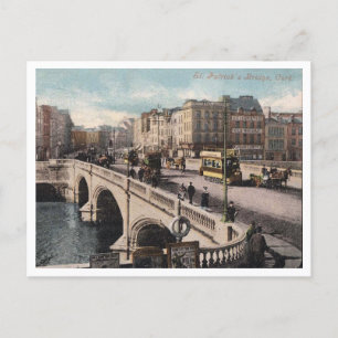 Cartão Postal Cork Ireland, Rua Patrick's Bridge c1904 Vintage
