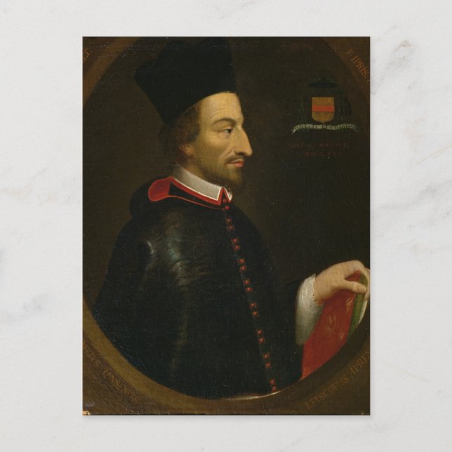 Cartão Postal Cornelius Jansen Bishop de Ypres (Frente)