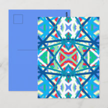 Cornflower Balanced Harmony Colors Abstrato Linhas