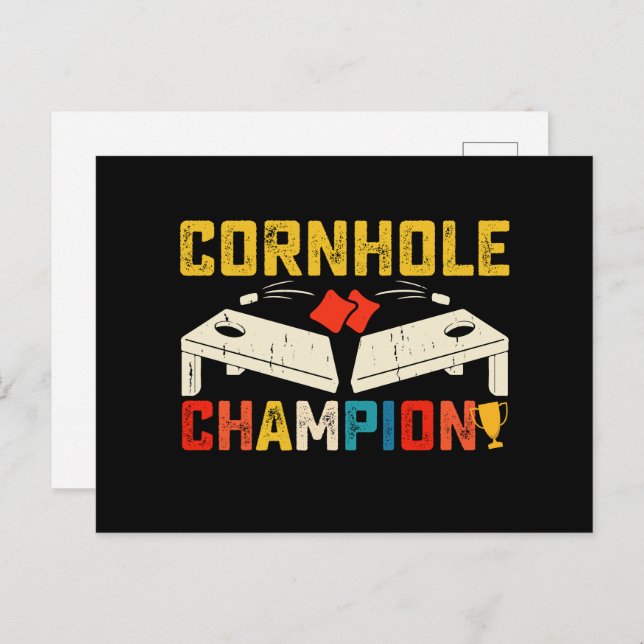 Cartão Postal Cornhole Champion American USA 4 De Julho (Frente/Verso)
