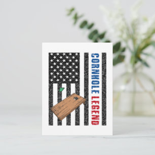 Cartão Postal Cornhole Legend USA
