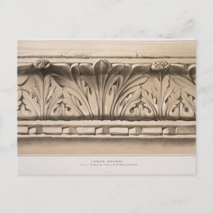Cartão Postal Cornice Molding, de uma tumba na Igreja da S.S.