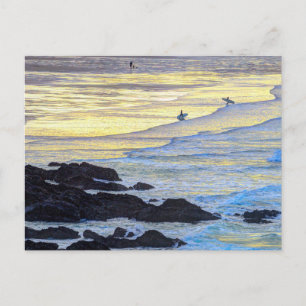 Cartão Postal Cornish Beach Sunset