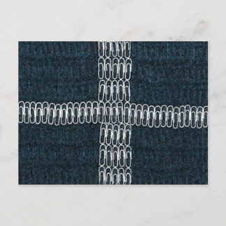 Cartão Postal Cornish Flag of Paperclips