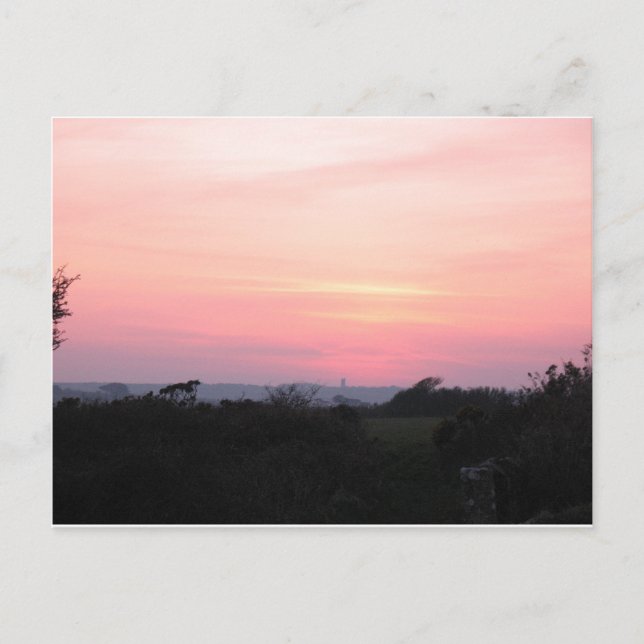 Cartão postal Cornish Sunset (5983) (Frente)