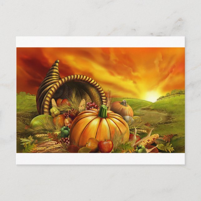 Cartão Postal cornucopia (Frente)