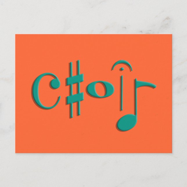 Cartão Postal coro (Frente)