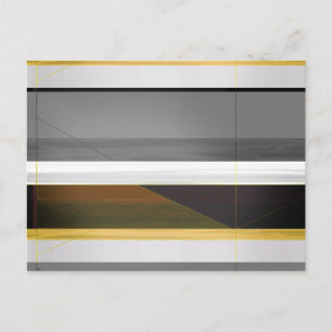 Cartão Postal Coroa Abstrata e Amarelo