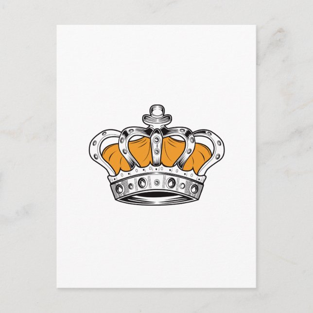 Cartão Postal Coroa - Amarelo (Frente)