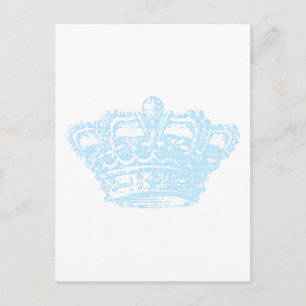 Cartão Postal Coroa azul