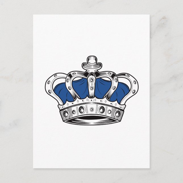 Cartão Postal Coroa - Azul (Frente)