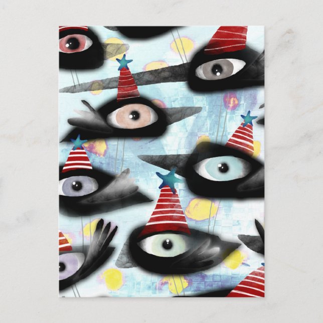 Cartão Postal Coroa bela festa de inverno (Frente)