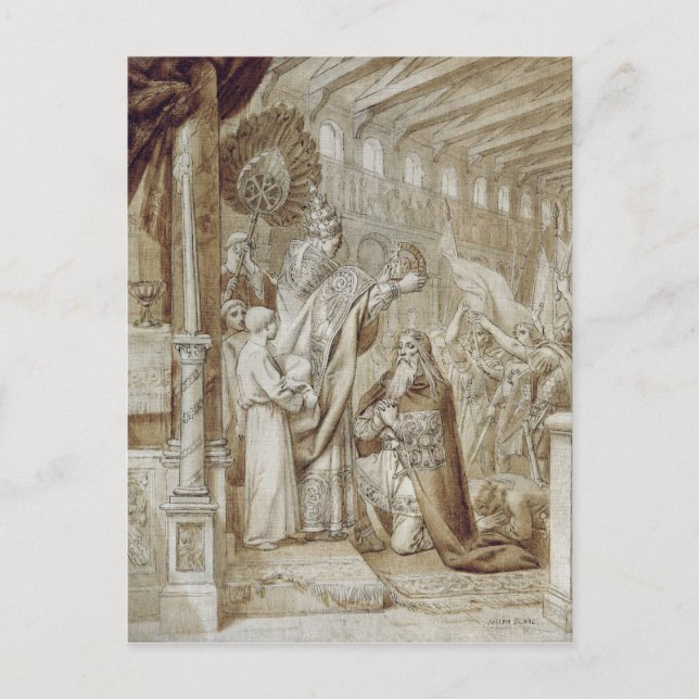 Cartão Postal Coroa de Charlemagne (Frente)