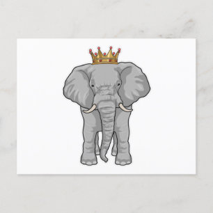 Cartão Postal Coroa do Rei Elefante