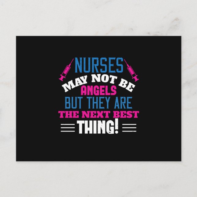Cartão Postal Corona Enfermeiras - Enfermeiras Podem Não Ser Anj (Frente)