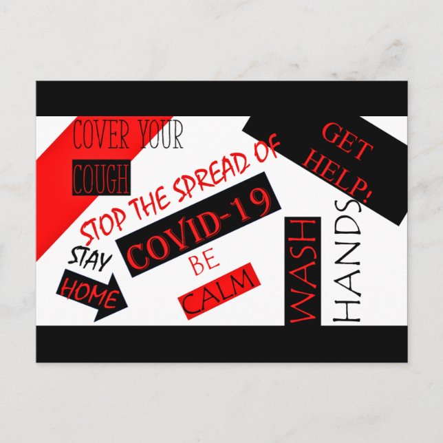 CARTÃO POSTAL CORONA VIRUS (Frente)