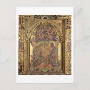 Cartão Postal Coronação da Virgem (detalhe do poliptych)