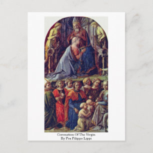 Cartão Postal Coronação Da Virgem Por Fra Filippo Lippi