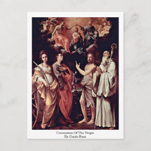Cartão Postal Coronação Da Virgem Por Guido Reni