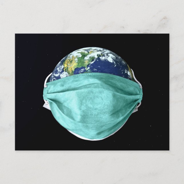 Cartão Postal Coronavírus de Emergência Mundial (Frente)