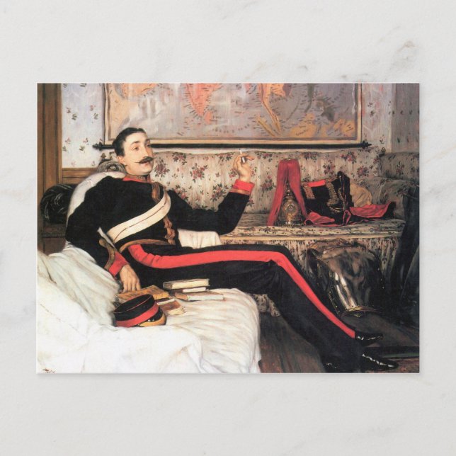 Cartão Postal Coronel Frederick Gustavus Burnaby por James Tisso (Frente)