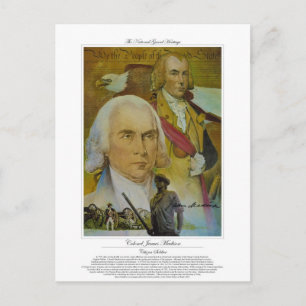 Cartão Postal Coronel James Madison Citizen Soldier