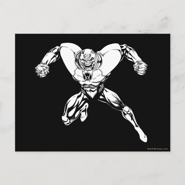 Cartão Postal Corpo da Lanterna Vermelha - Salto de Raiva 3 (Frente)