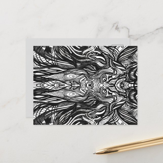 Cartão Postal Corpo do Rosto Negro (Frente/Verso In Situ)