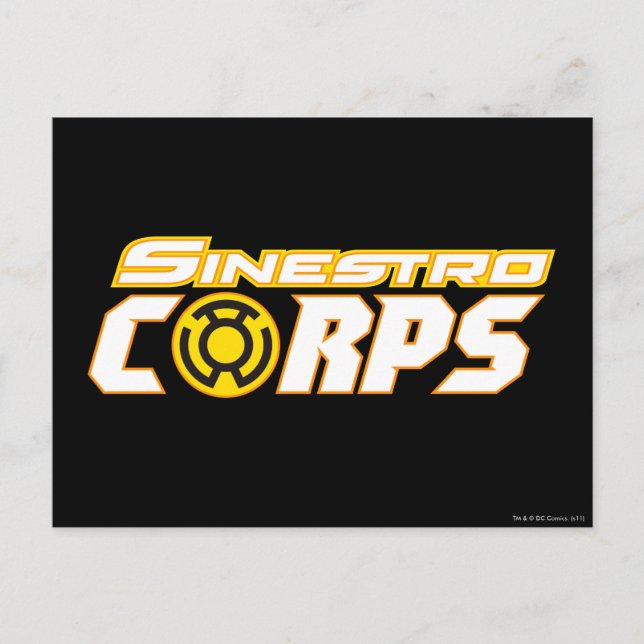 Cartão Postal Corpo Sinestro (Frente)