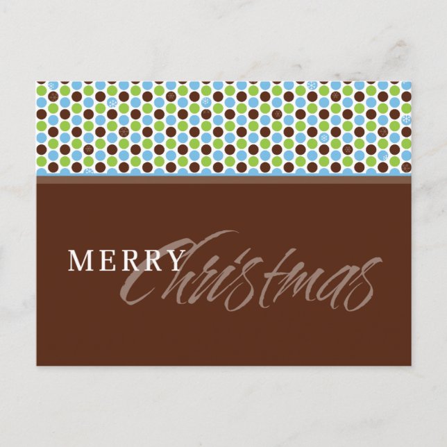 CARTÃO POSTAL CORPORATE XMAS: Floco de neve minisp (Frente)