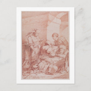 Cartão Postal Corps de Garde (Barbários Derrotados por um Livro