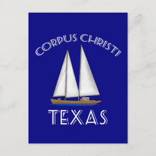 Cartão Postal Corpus Christi Texas Sailing