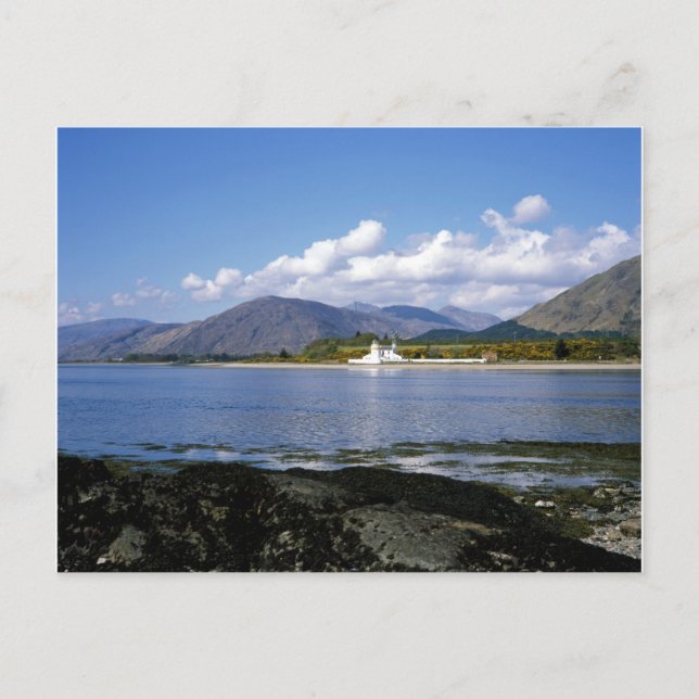 Cartão Postal Corran Lighthouse Loch Linnhe Scotland (Frente)
