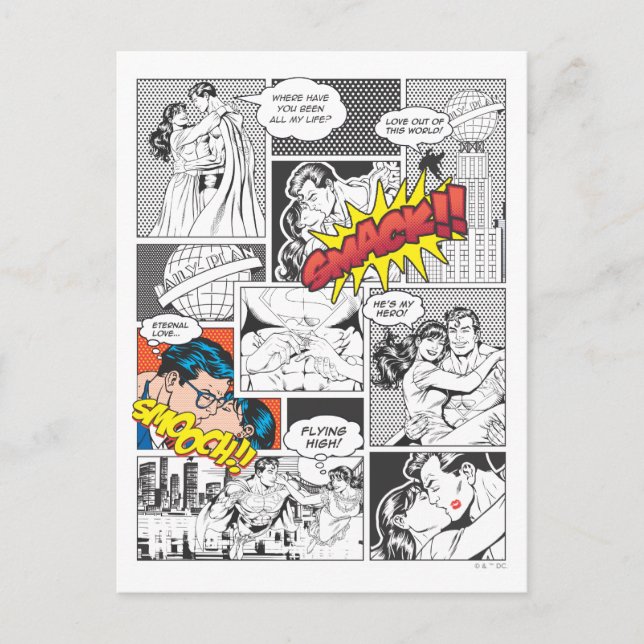 Cartão Postal Corrediças cómicas do amor (Frente)