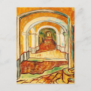 Cartão Postal Corredor Vincent van Gogh no Asilo