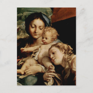Cartão Postal Correggio Madonna des Hl. Hieronymus (Der Tag), Sz