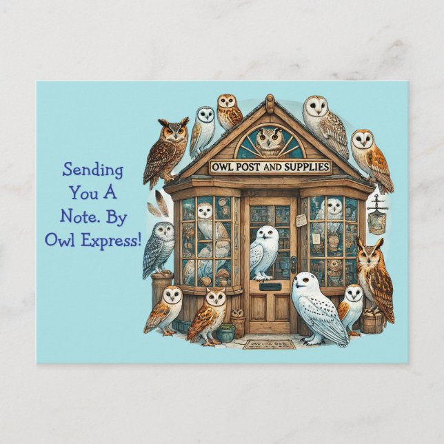 Cartão Postal Correio da Coruja Genérico (Frente)